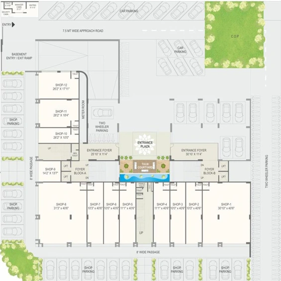 Master Plan of RAR Tulsi Parkview in Vasna, Ahmedabad - Image 68655