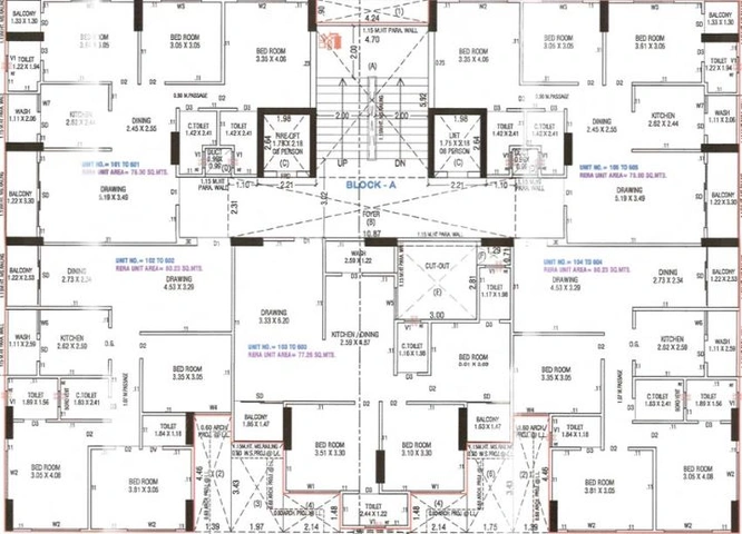 Floor Plan of Rehbar Baagban in Khanpur, Ahmedabad - Image 68487