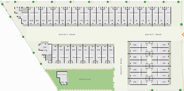 Master Plan of Mahadev Somnath Villa in Geratpur, Ahmedabad - Image 69309