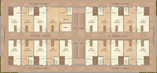 Floor Plan of Sunshine Green Park in Vasai East, Palghar - Image 82256
