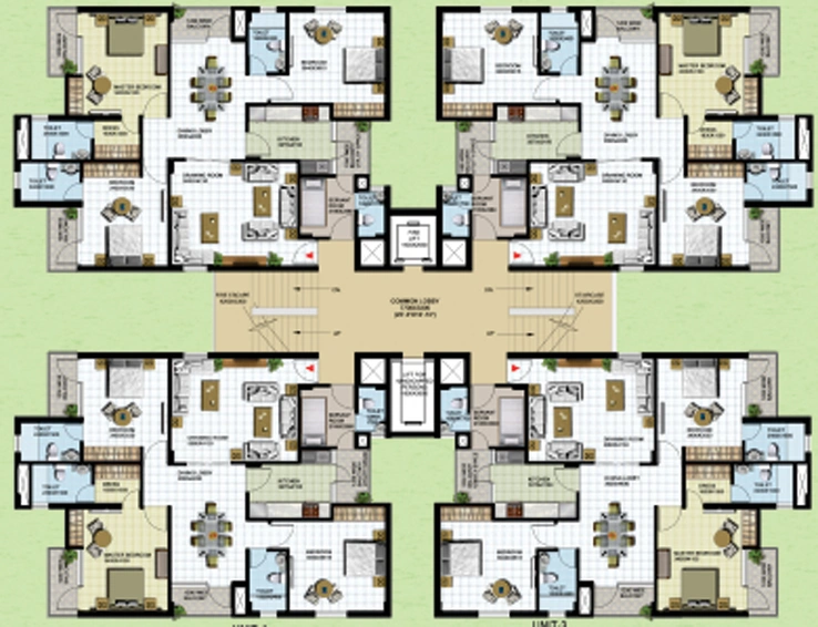 Floor Plan of Ansal Sushant Media Enclave in Sushant Golf City, Lucknow - Image 67844