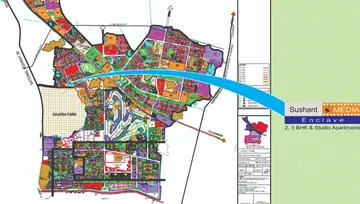Location of Ansal Sushant Media Enclave - Image 67843