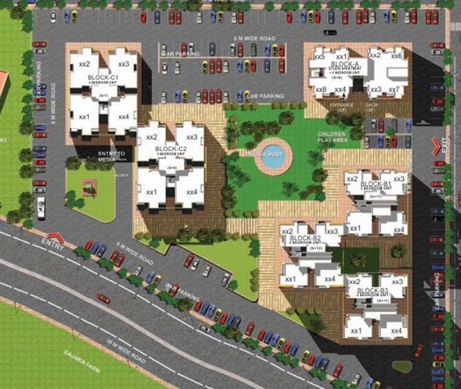 Master Plan of Ansal Sushant Media Enclave in Sushant Golf City, Lucknow - Image 67845