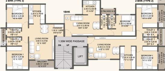 Floor Plan of Priyal Govind Chintamani in Panvel, Navi Mumbai - Image 68061