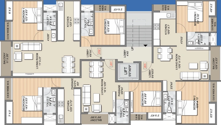 Floor Plan of Priyal Shree Ram Krupa in Panvel, Navi Mumbai - Image 67875