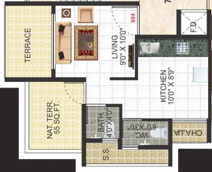 1 RK Flat in Dynamic Avenue in Ulwe, Navi Mumbai - Image 568142