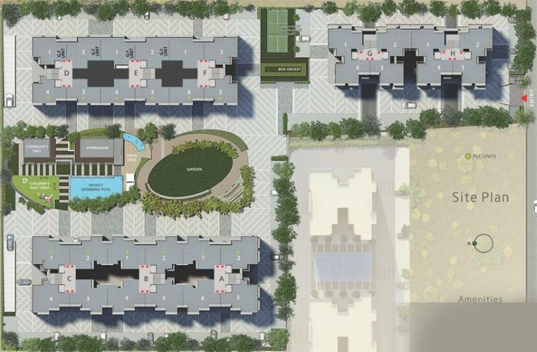 Master Plan of Goyal Orchid Paradise in South Bopal, Ahmedabad - Image 68417