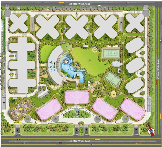 Master Plan of Rishita Serenity in Sushant Golf City, Lucknow - Image 68049