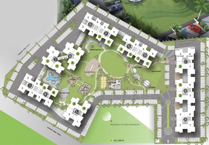 Master Plan of Royal Orchid Whitefield in Makarba, Ahmedabad - Image 68158