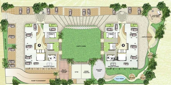 Master Plan of Goyal Orchid Woods in Makarba, Ahmedabad - Image 68138