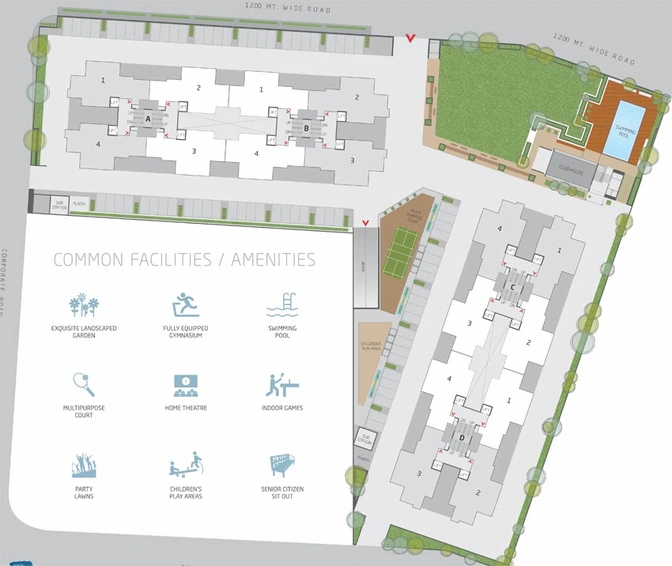 Master Plan of Goyal Riviera Blues in Prahlad Nagar, Ahmedabad - Image 68150