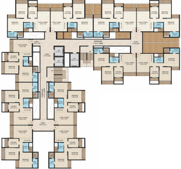 Floor Plan of Bhagwati Elysia 1 in Panvel, Navi Mumbai - Image 69830