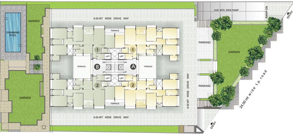 Master Plan of Goyal Riviera Harmony in Prahlad Nagar, Ahmedabad - Image 68092