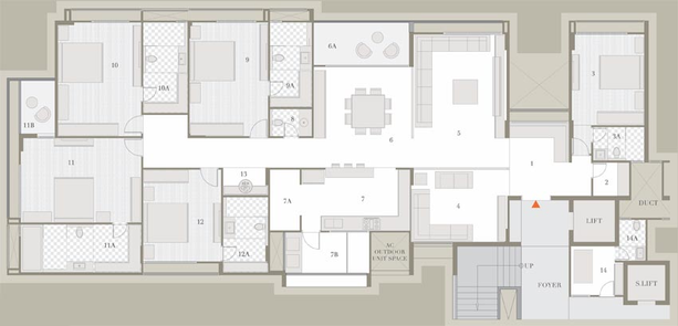 5 BHK Flat in Goyal Riviera One in Prahlad Nagar, Ahmedabad - Image 569060