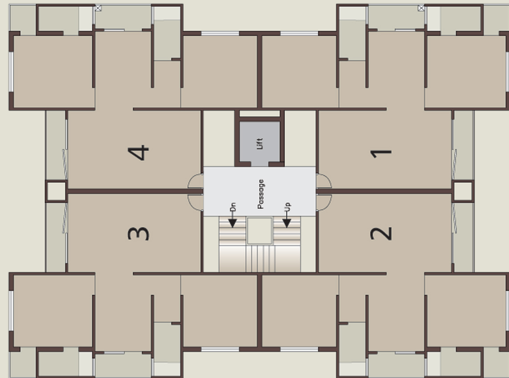 Floor Plan of Shree Kalyankrupa Giriraj Green in Karadiya, Vadodara - Image 69343