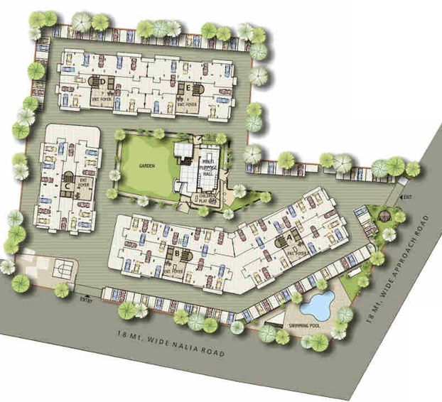 Master Plan of Narayan Aura in Atladara, Vadodara - Image 69351