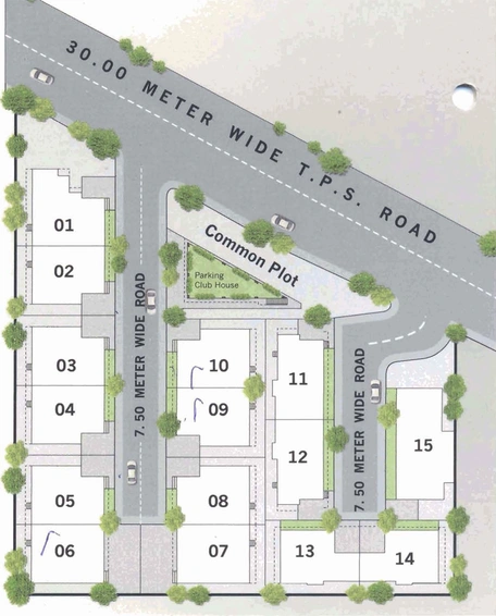 Master Plan of SS Pushpa Residency in Bhayli Road, Vadodara - Image 69558