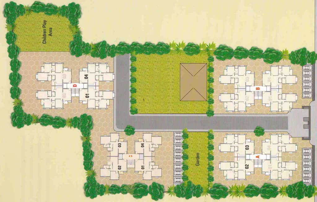 Master Plan of Shreeji Residency Tarsali in Tarsali, Vadodara - Image 69396