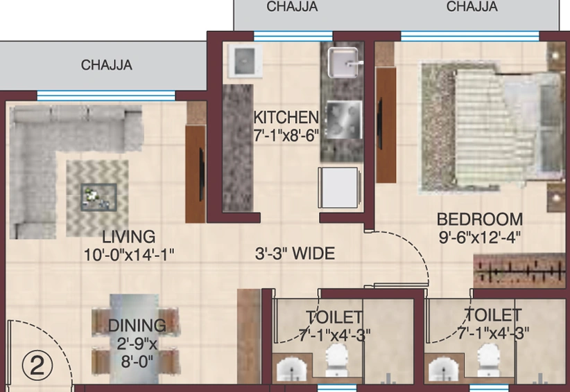 1 BHK Flat in Raj Rudraksha in Dahisar East, Mumbai - Image 445600