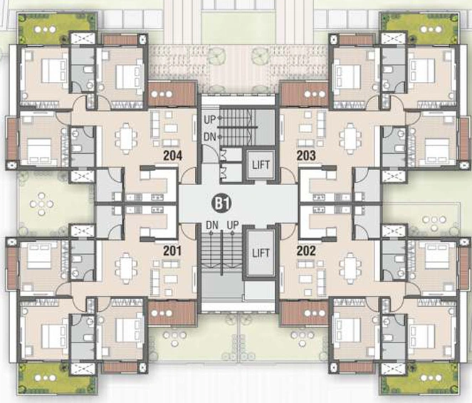 Floor Plan of Expression Valencia in Danapur, Patna - Image 68812