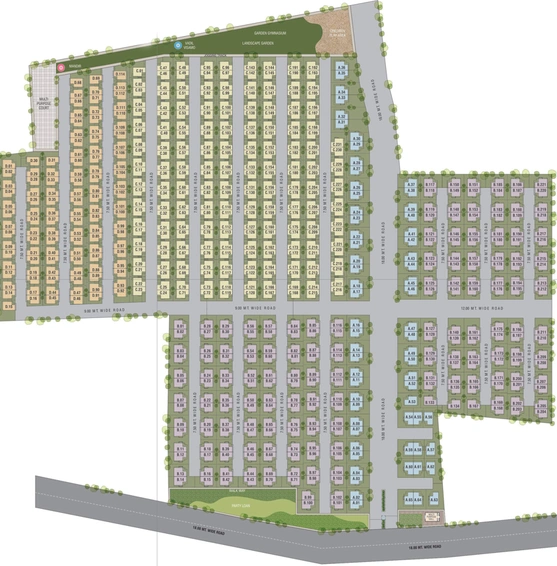 Master Plan of Akshar Aashray in Waghodia Road, Vadodara - Image 103317