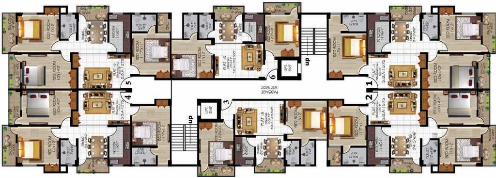 Floor Plan of Maitreyee Sai Laxmi Complex in Danapur, Patna - Image 68802