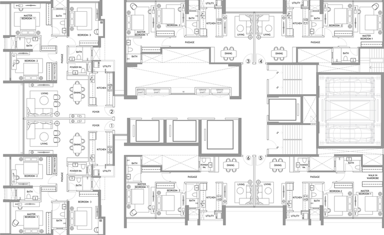 Floor Plan of Rustomjee Reserve in Dahisar West, Mumbai - Image 108812