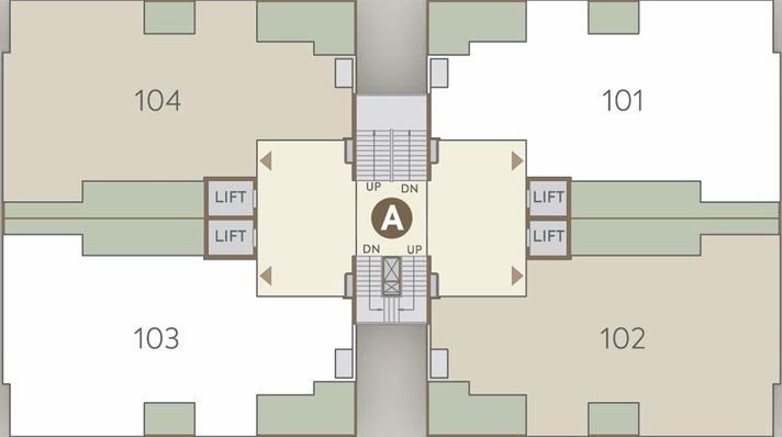 Floor Plan of Goyal Riviera Prestige in Makarba, Ahmedabad - Image 69150