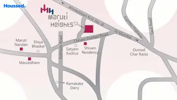 Location of Maruti Heights - Image 69623