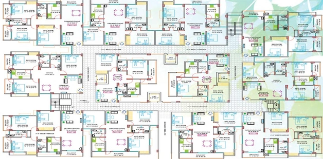 Floor Plan of Deep Meridian Square in Saguna More, Patna - Image 74446