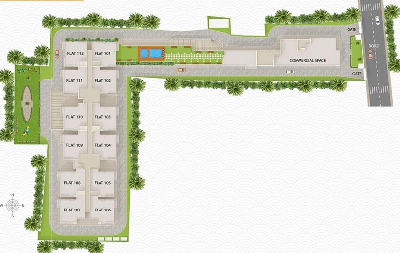 Master Plan of Grih Lakshmi Heights in Bailey Road, Patna - Image 74385