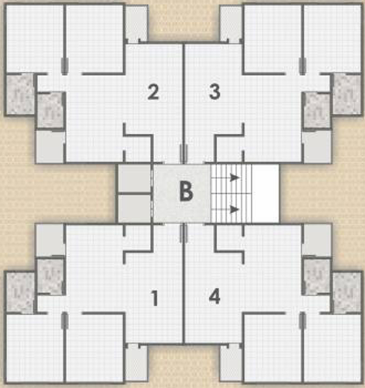 Floor Plan of Shubham Elite in Harni, Vadodara - Image 69431