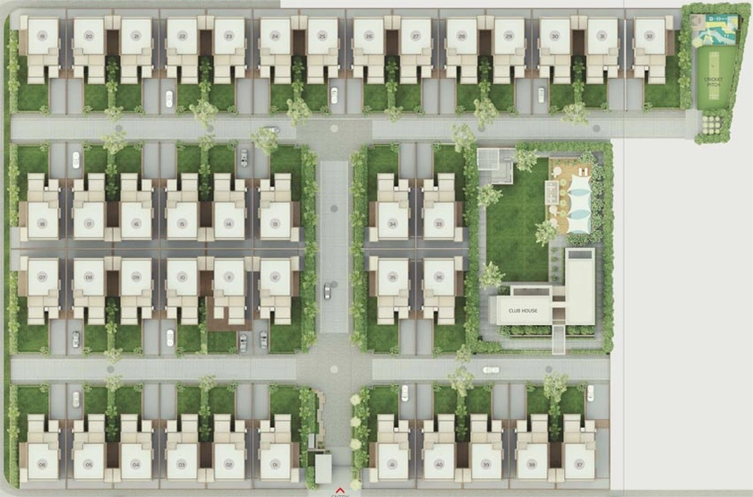 Master Plan of Goyal Sky Villa in Shela, Ahmedabad - Image 69123