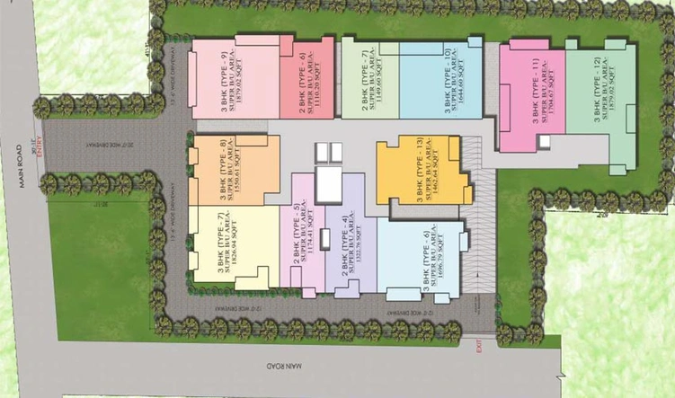 Master Plan of RD Ram Swaroop Apartment in Danapur, Patna - Image 68795