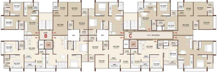 Floor Plan of Mahadev Shrinand City 4 in New Maninagar, Ahmedabad - Image 69085