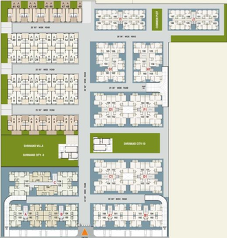 Master Plan of Mahadev Shrinand City 10 in New Maninagar, Ahmedabad - Image 69094