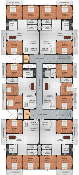 Floor Plan of Newtech Mohammad Mohtada Enclave in Phulwari Sharif, Patna - Image 74211