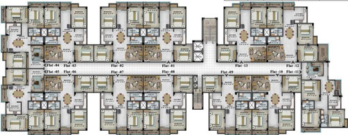 Floor Plan of Sanrachna Heights in Danapur, Patna - Image 73086