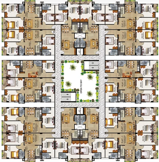 Floor Plan of Maitreyee Basudev Palace in Danapur, Patna - Image 73716