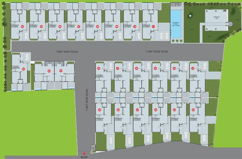 Master Plan of Pacifica Westridge in Bopal, Ahmedabad - Image 69187
