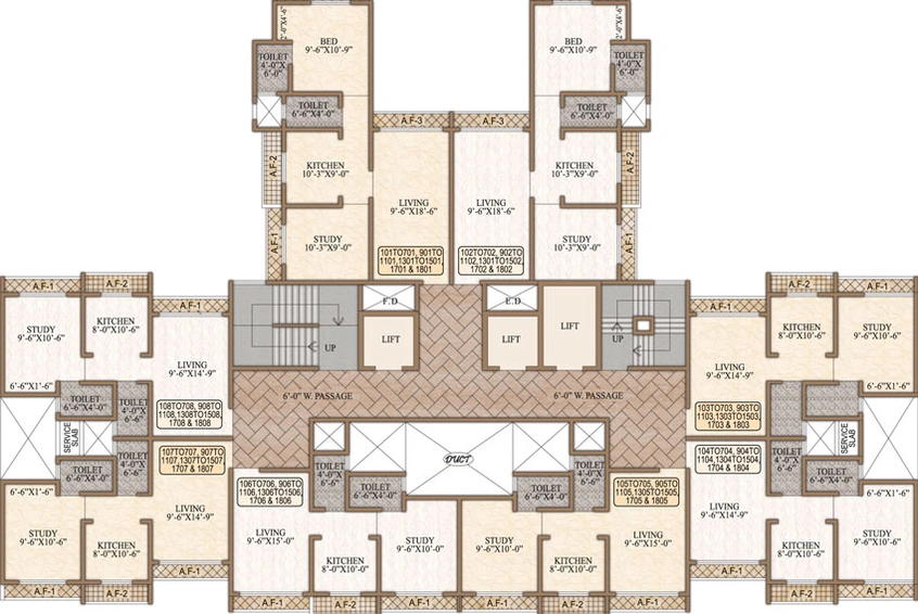 Floor Plan of Samaira Residency in Vasai East, Palghar - Image 56382