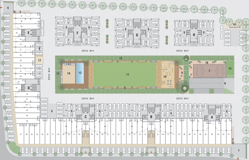 Master Plan of Sun South Rayz in Bopal, Ahmedabad - Image 69200