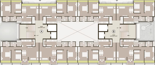 Floor Plan of Saanvi Sky Sol in South Bopal, Ahmedabad - Image 69223
