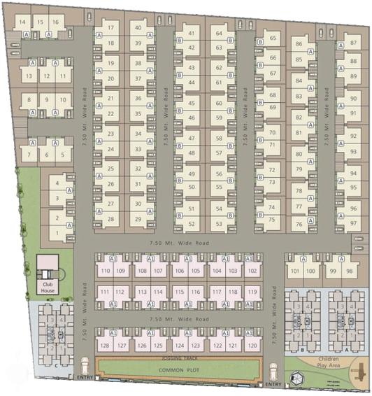 Master Plan of Aarv Saffron in Waghodia Road, Vadodara - Image 69464