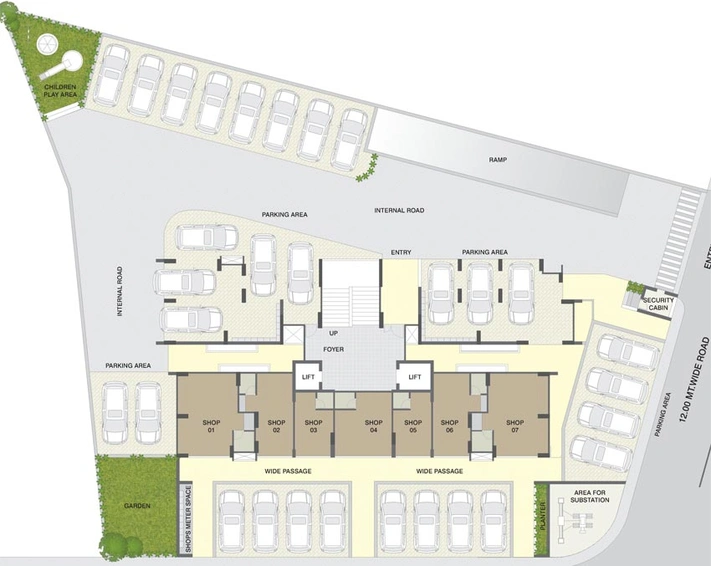Master Plan of Saanvi Sky One in Bopal, Ahmedabad - Image 69211