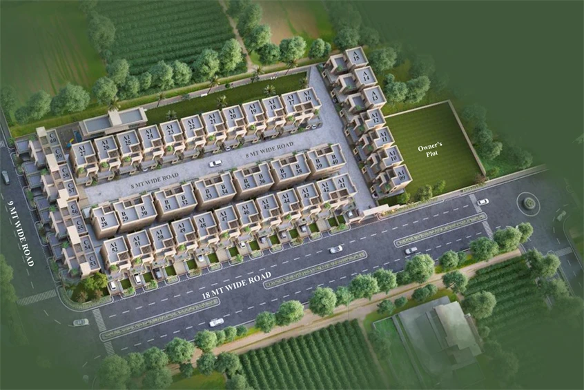 Master Plan of Amardeep Luxuria in Vadsar Road, Vadodara - Image 113939