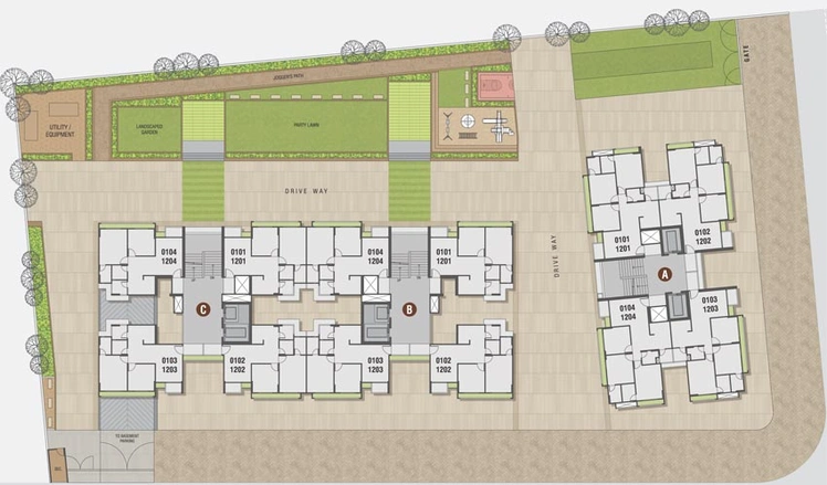 Master Plan of Saanvi Stella in South Bopal, Ahmedabad - Image 69235