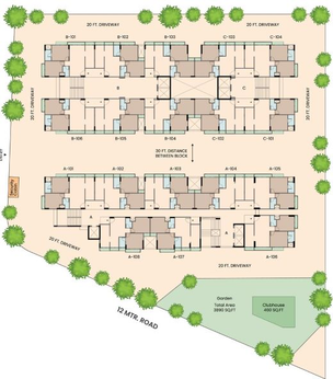 Master Plan of Saanvi Aarambh Prime in Chandlodiya, Ahmedabad - Image 69179