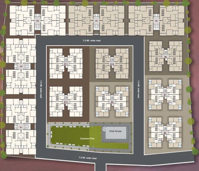 Master Plan of Shri Raj Rajeshwar Galaxy in Harni, Vadodara - Image 69608