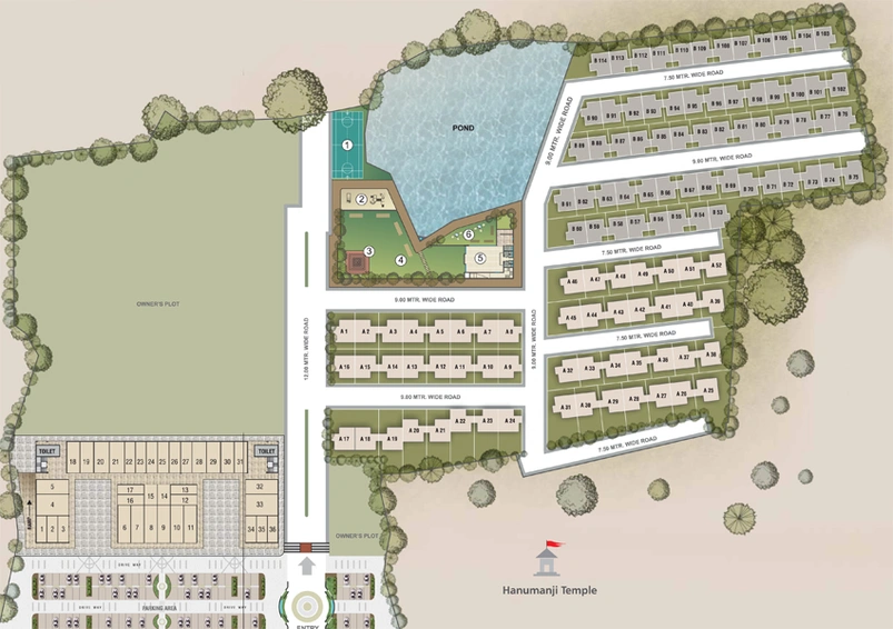 Master Plan of Taksh Galaxy in Waghodia Road, Vadodara - Image 103352